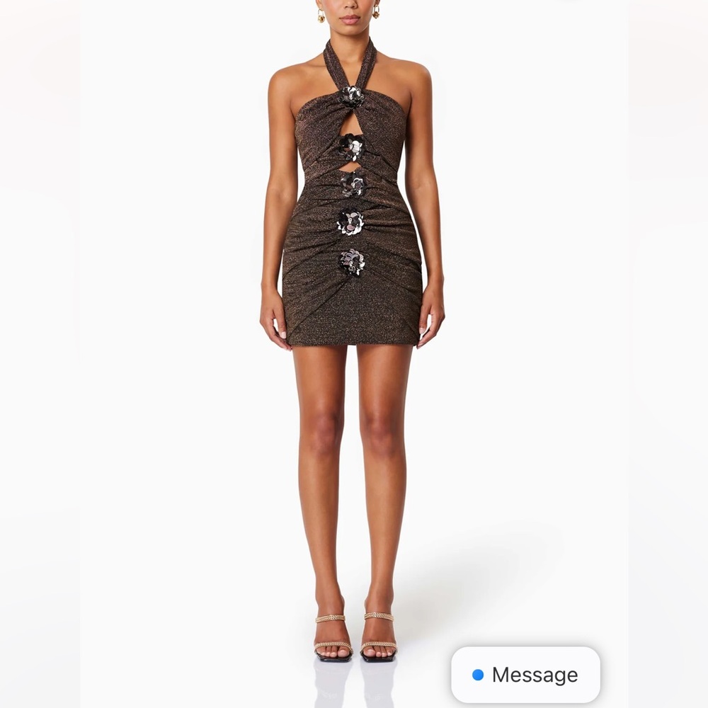 Brown Elliat mini dress